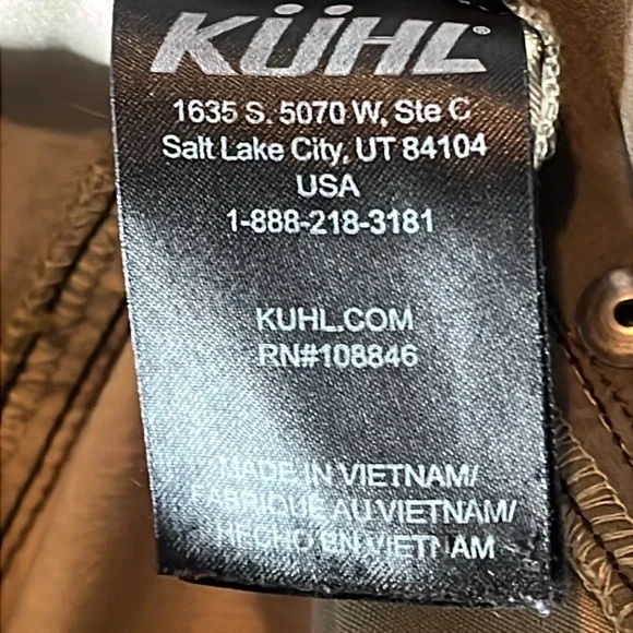 KUHL Revolvr Pants Men’s Size 36x30 Lightweight Stretch Outdoor Travel Pant